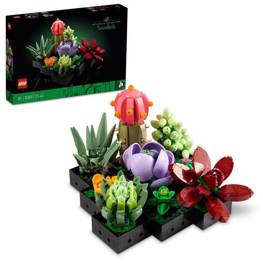 LEGO 10309 Succulents Plant Decor Building Kit For The Kids Age 18+ (771 Pieces)