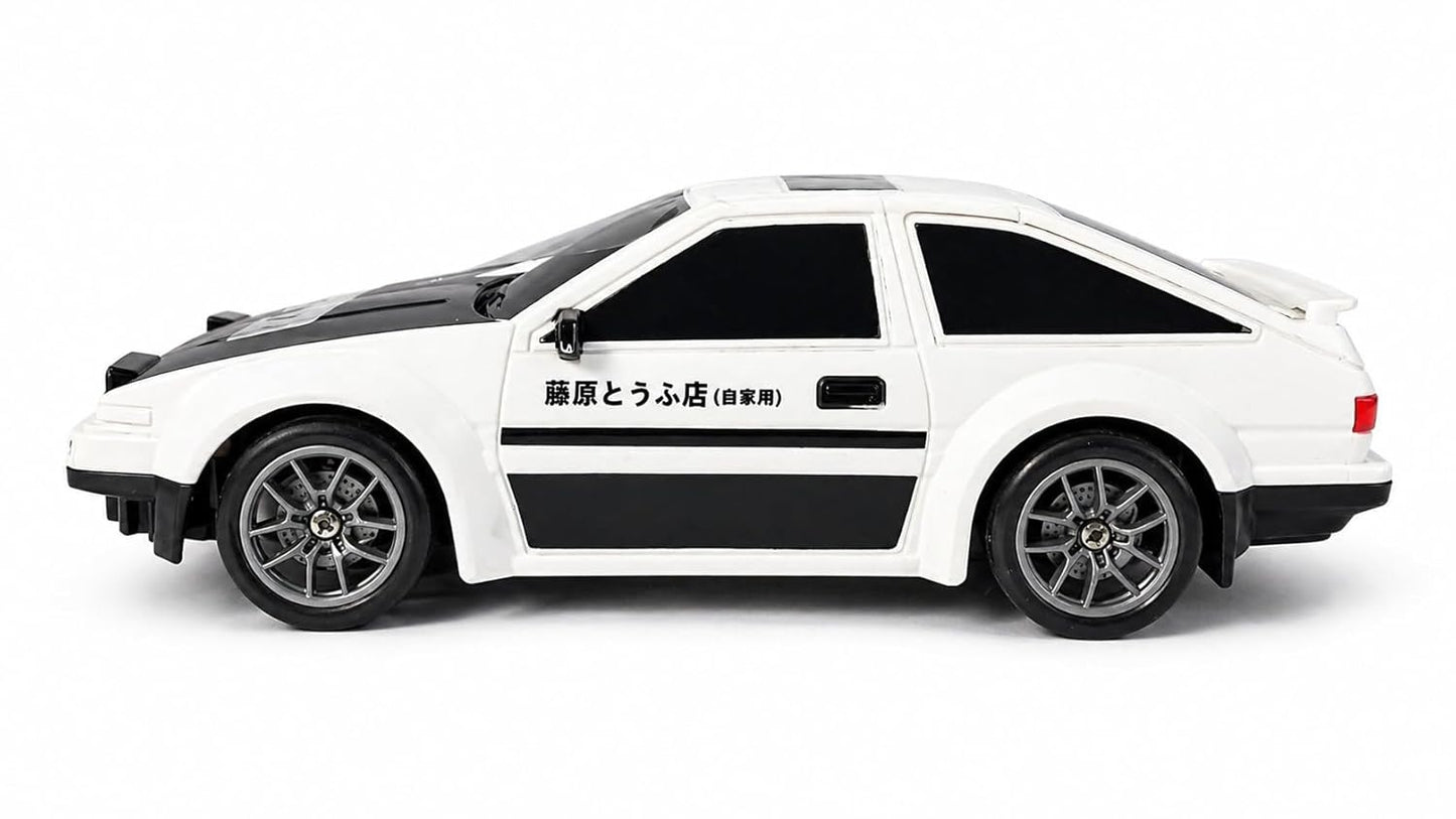 Drift Racing 1:24 RC Car 4WD High Speed Remote Control Car 2.4GHz Rechargeable Drift Vehicle with Extra Tires – White
