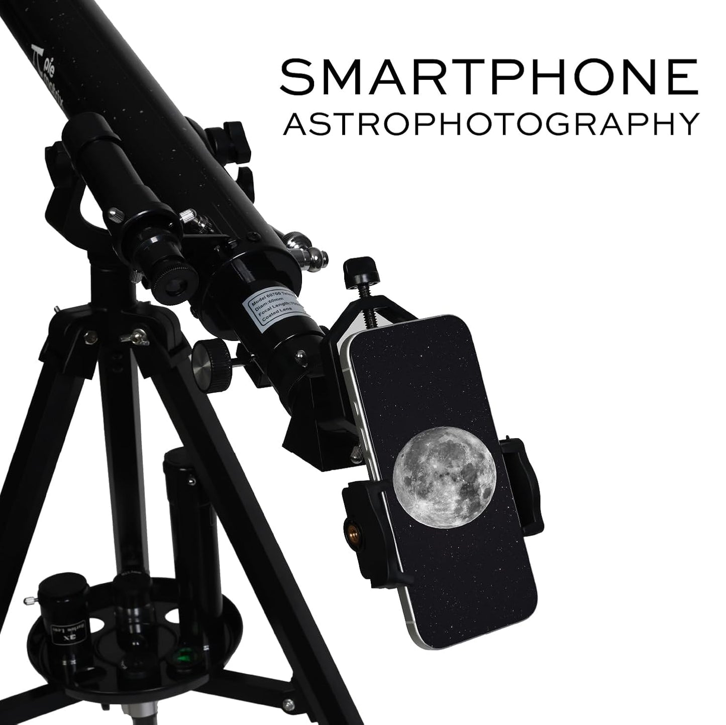 Pie Matrix Phoenix 60700 Astronomical land & Sky Refractor Telescope with 175x Ultra Zoom,Fully Coated Glass Optics, Alt-Az Mount,Professionals to Explore Moon,Saturn Rings, Planets & Deep Sky Objects