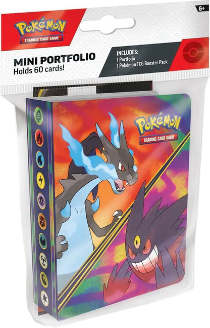 Pokémon Trading Card Game 2026 Mini Portfolio with Booster Pack | Official Pokémon TCG Card Holder Album