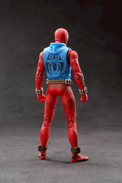 ZD Toys Marvel Spider-Man Scarlet Spider Suit 1/10 Scale Action Figure | Highly Articulated Superhero 7 Inch Collectible