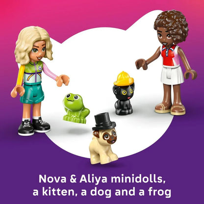 LEGO Friends 42678 Pet Accessories Van - Toy Animal Playset w/ 2 Mini Dolls, Pet Dog, Cat & Frog Figures - Birthday Gift Idea for 6+ Year Old Girls