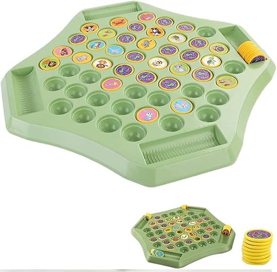 Flipping Chess Match Game for Kids | Montessori Memory Matching Board Game | Educational Animal & Fruit Puzzle for Ages 3+