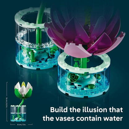 LEGO 11511 Botanicals Water Lilies Building Set | 259 Pieces | Decorative Floral Display for Home & Office