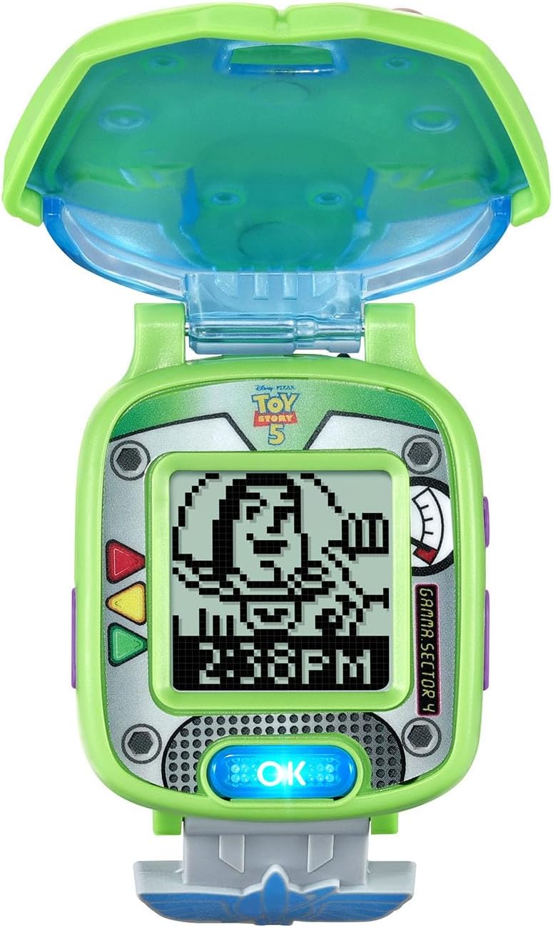 VTech Disney Pixar Toy Story 5 Buzz Lightyear Learning Watch | Interactive Educational Kids Watch with Games, Clock, Timer & Buzz Lightyear Voice