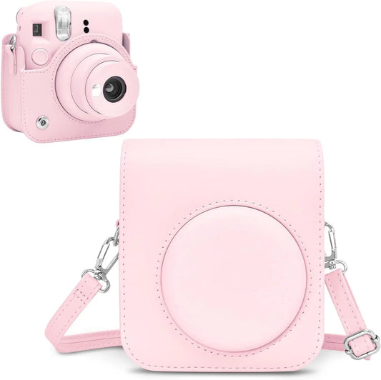 Pop & Snap in Style – Mini 12 Camera Case with Strap (Perfect Fit for Instax Mini 12) - Blossom Pink - Jaiman Toys