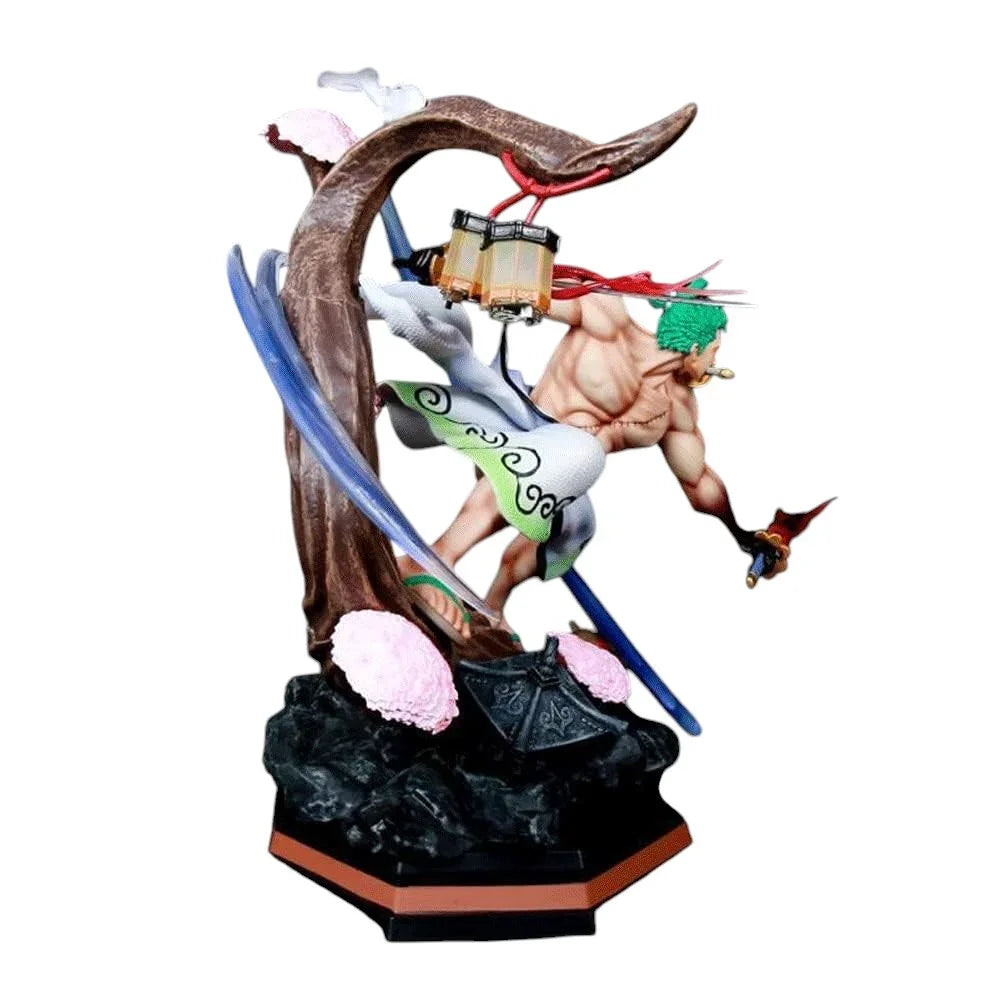 Roronoa Zoro 39cm GK Anime Figure with LED Light | One Piece Collectible Model - Jaiman Toys