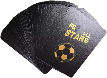 Football Super Stars Card Set – 55PCS Black Edition Football Star Cards | English Limited Edition Collector’s League Cards Gift for Kids & Fans - 1 Piece - Jaiman Toys