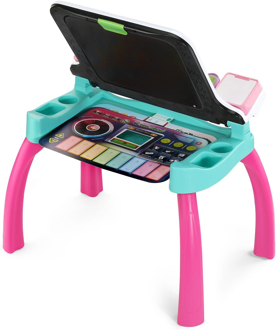 VTech Explore & Write Deluxe Activity Desk Pink Interactive Learning Table with Stool & Stylus | Educational Toy for Toddlers