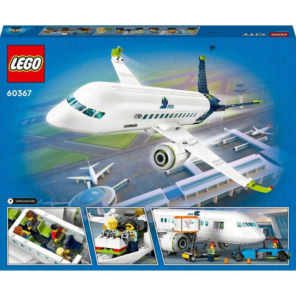 LEGO City Passenger Airplane 60367 Building (930 Pieces)