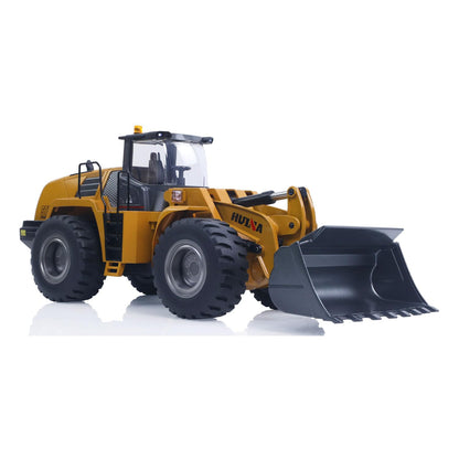 HUINA 1583 1:14 Scale RC Wheel Loader | 2.4GHz 10CH Remote Control Construction Vehicle with Electric Lifting Bucket, Lights & Sound | 14+