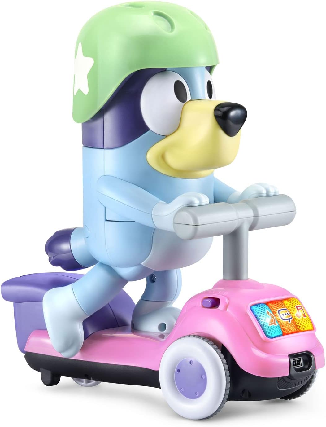 VTech Bluey Scooter Time Bluey Interactive Toy | Motion, Lights, Music & Follow-Me Learning Toy | Ages 3–6 Years