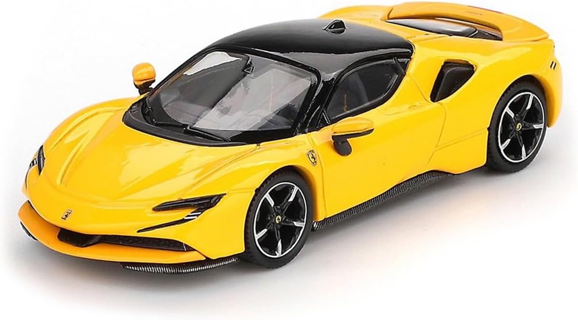 BBR Models 1:64 Ferrari SF90 Stradale Giallo Modena Die-Cast Model Car | Premium Ferrari Collectible