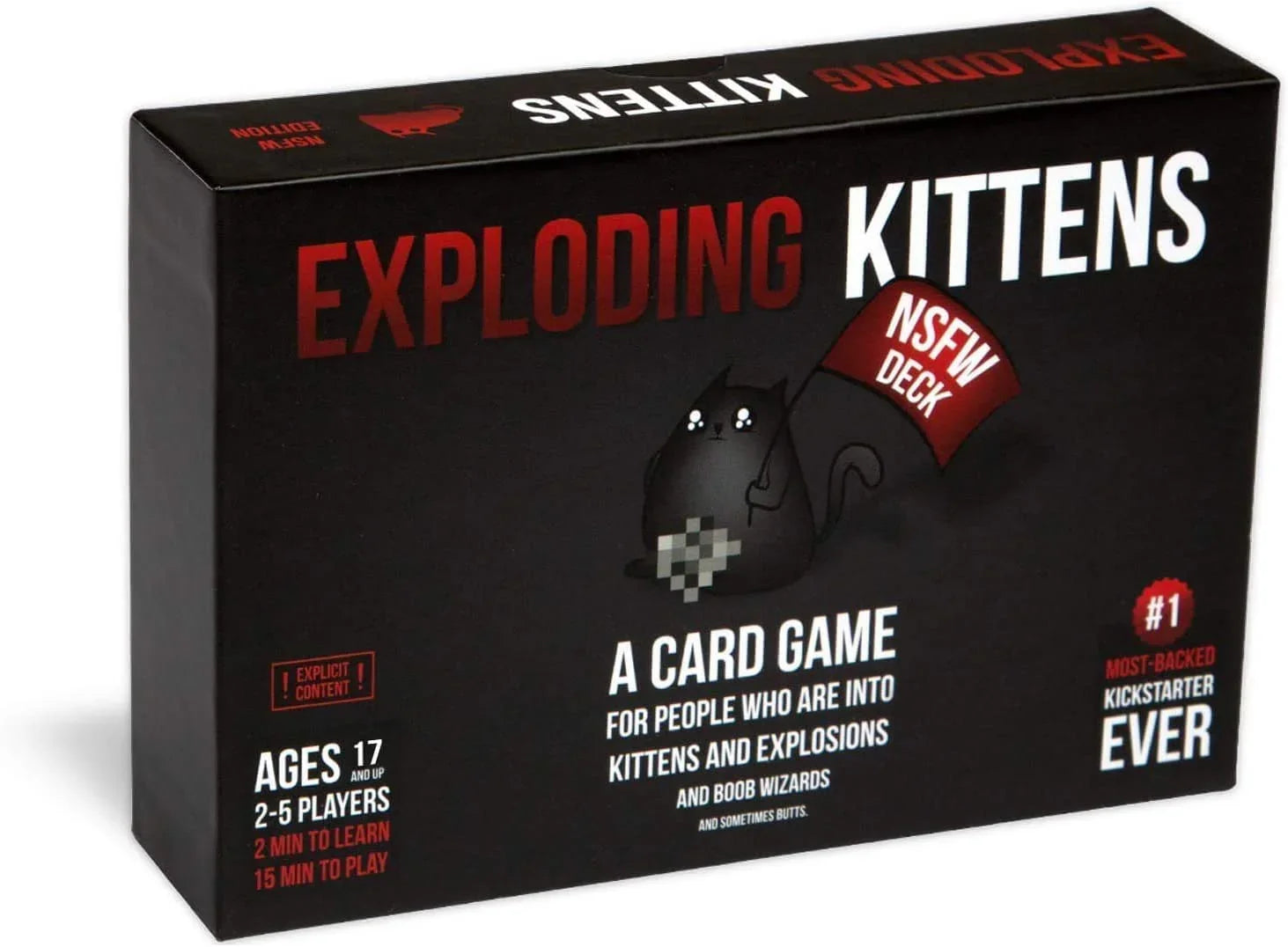 Exploding Kittens Black Card Board Game - Jaiman Toys