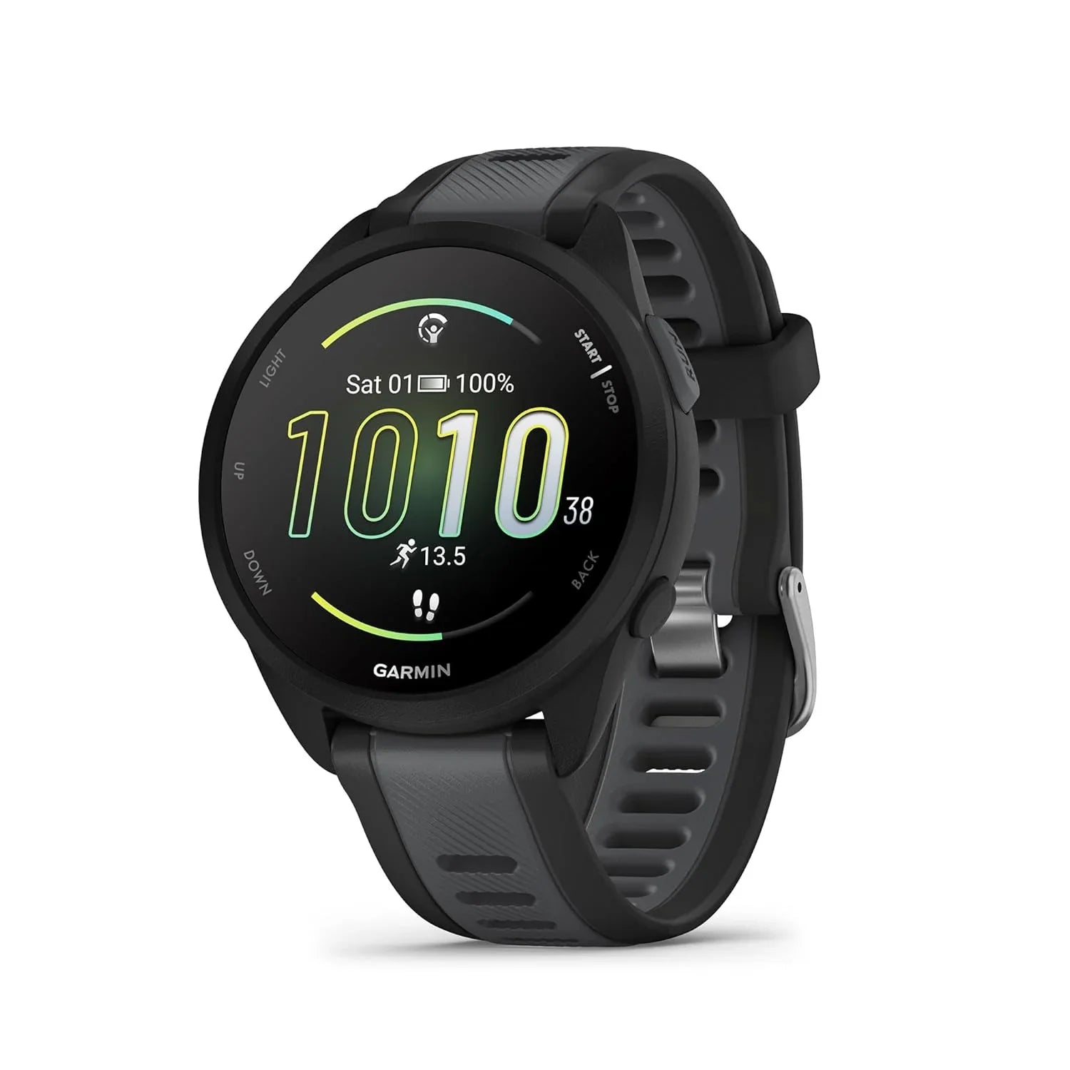 Garmin Forerunner 165 Music, Running Smartwatch, Colorful AMOLED Display, Training Metrics and Recovery Insights, Music on Your Wrist, Black/Slate Gray - Jaiman Toys