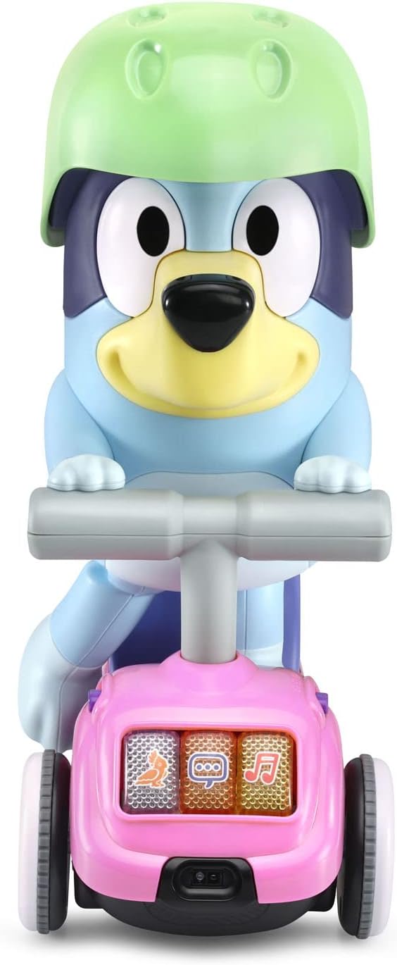 VTech Bluey Scooter Time Bluey Interactive Toy | Motion, Lights, Music & Follow-Me Learning Toy | Ages 3–6 Years