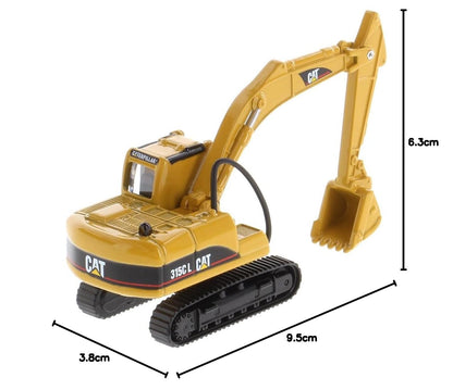 Diecast Masters 1:87 HO Scale Cat 315C L Hydraulic Excavator 84400 Officially Licensed Diecast Construction Vehicle Model from the Real Replicas Series for Collectors