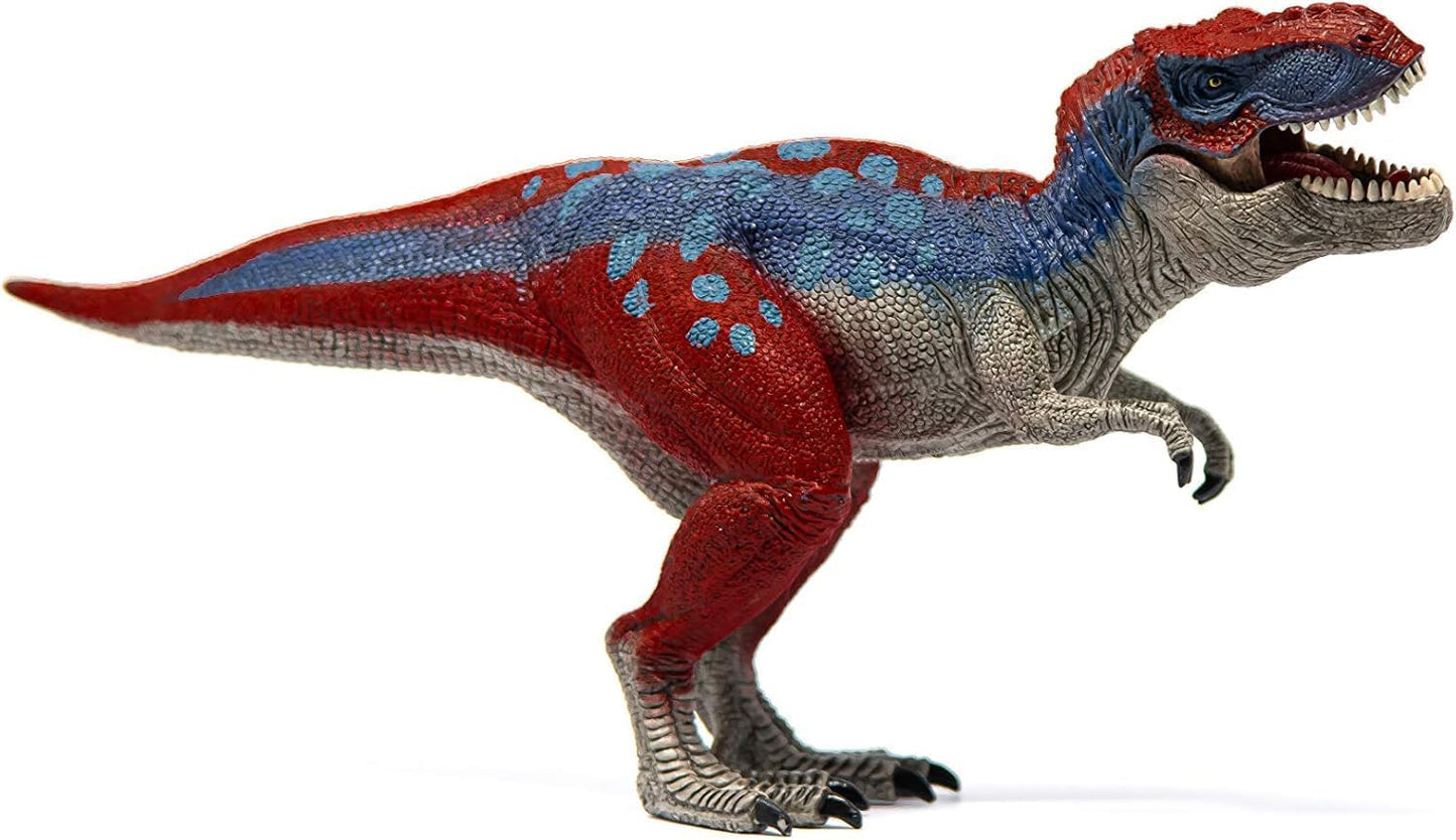 schleich Dinosaurs - Red and Blue T Rex Action Figure with Movable Jaw - 11" Length, Realistic Tyrannosaurus Rex Dino Figurine - Large Dinosaur Toy for Imaginative Play Boys and Girls Ages 5+ | 72155