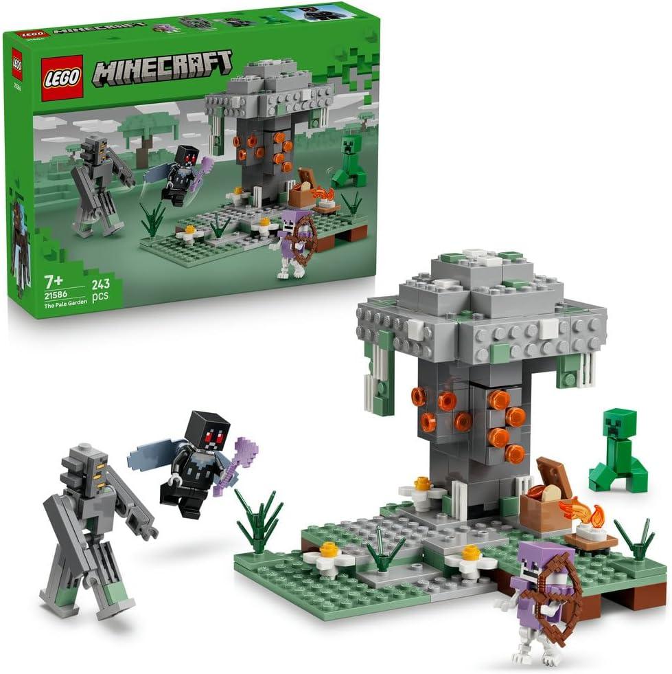 LEGO 21586 Minecraft The Pale Garden Toy - Miniature Biome w/Creaking Minifigure & Mothman, Creeper & Skeleton Mobs Figures - Gamer Gift for 7+ Year Old Boys & Girls