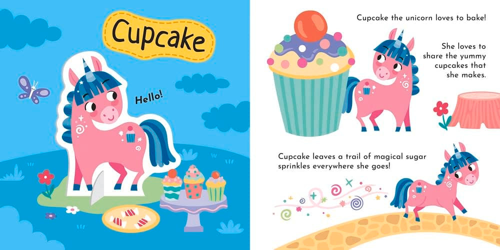 Build & Play Unicorns Book and Play Set | 28 Cardboard Models + 32-Page Activity Book + Double-Sided Play Mat