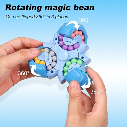 Magic Bean Rotating Cube | Stress Relief Fidget Toy & Creative Puzzle for Kids (Multicolor)