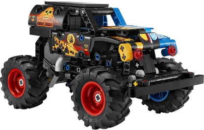 LEGO 42219 Technic Monster Jam Grave Digger Fire and Ice - Pull-Back Truck Toy - Race Car Model Kit w/Authentic Details - Birthday Gift for 7+ Year Old Boys, Girls & Fans