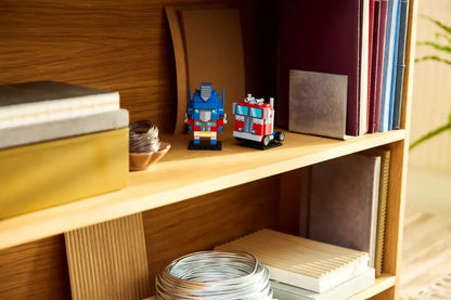 LEGO 40803 Transformers Brickheadz Optimus Prime Robot & Vehicle Set |Buildable Robot & Truck Model with Spinning Wheels Collectible Toy for Ages 10+