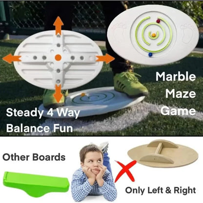 Innov8 Balance Board Sports Active Play Board with 3 Balls, Maze Navigation, for Home and Backyard - Jaiman Toys