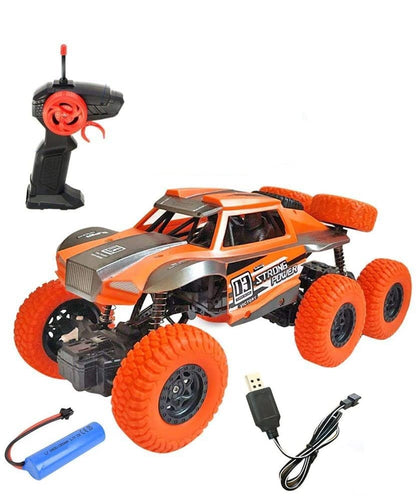4WD Monster Off-Roader RC Stunt Car 1:20 – 2.4GHz Remote Control Off-Road Truck with Big Wheels (Rechargeable, 6+ Years)