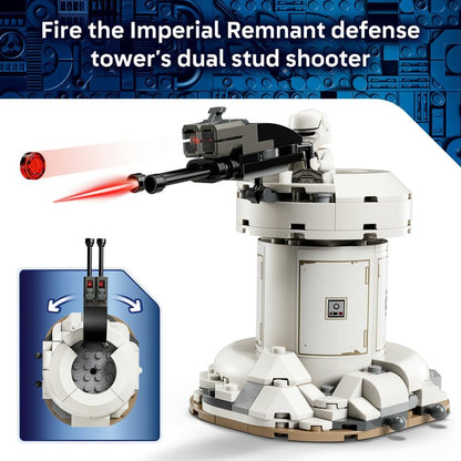 LEGO 75444 Star Wars AT-RT Attack Toy - Model Kit w/Imperial Walker, Tower, The Mandalorian Minifigure & Grogu Figure - Birthday Gift for 7+