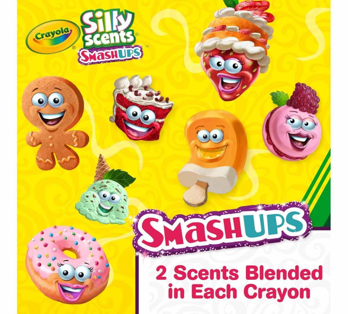 CRAYOLA 24 Ct Silly Scents Mini Twistables Scented Smashups Crayons