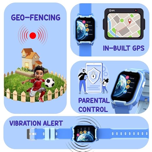 Spiky Gnome 4G Video Calling Smartwatch for Kids – Pink | GPS, SOS, HD Camera- 3 Color Options