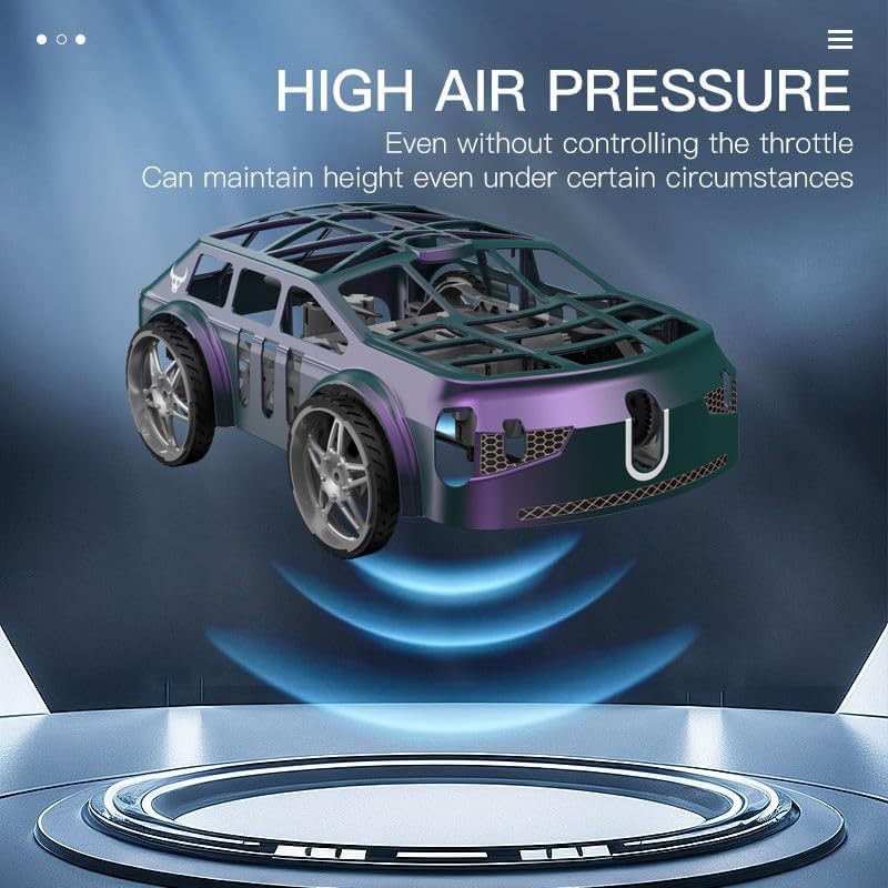 2-in-1 Air-Ground Dual-Mode Remote Control Flying Car, 2.4G RC Drone Car with Colorful LED Lights, 2 Batteries Electric Mini RC Racing Cars