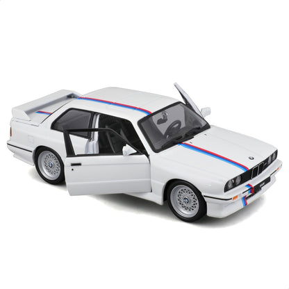 Bburago 1:24 1988 BMW 3 Series M3 (E30) Die-Cast Car – Classic Collector Model