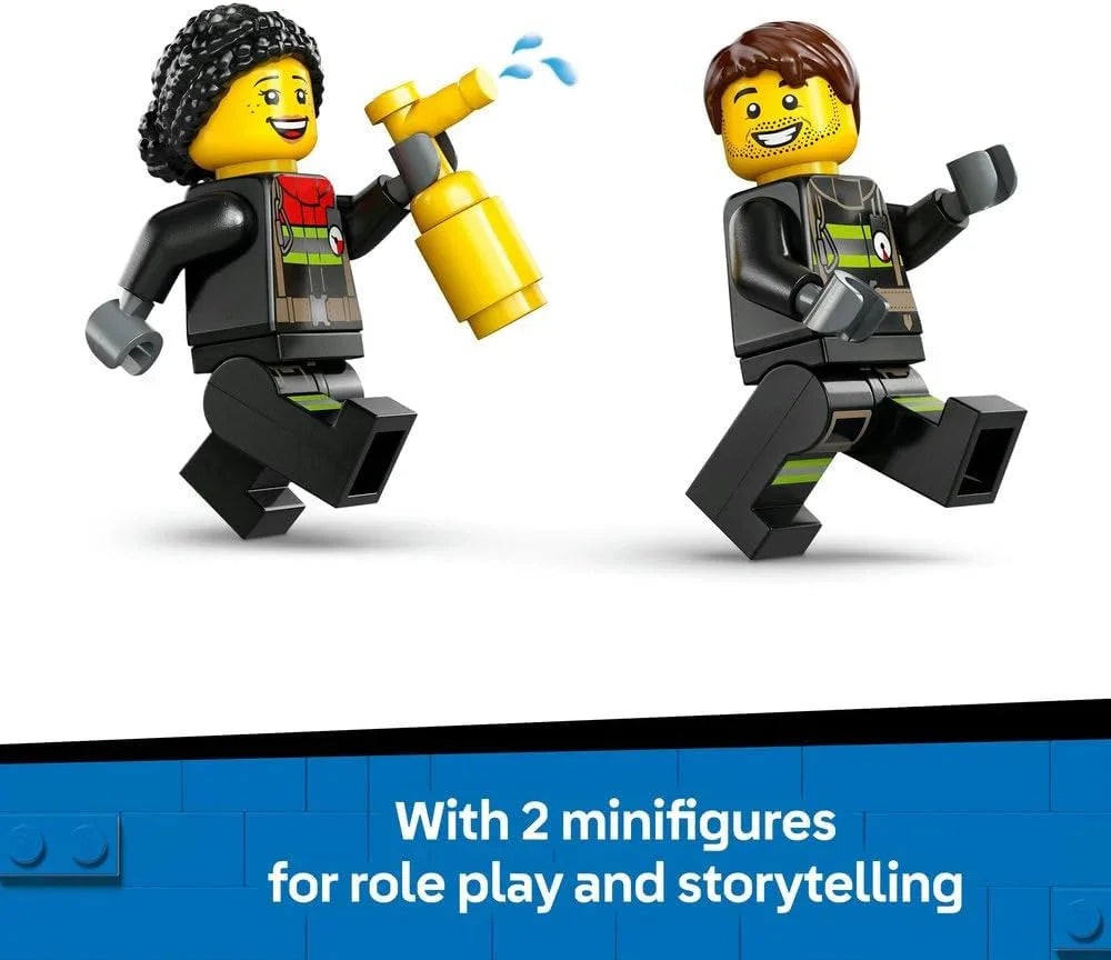 LEGO City - 60463 Fire Engine with Ladder Toy for Toddlers - Vehicle Set with a Truck and 2 Firefighter Minifigures for 4+ Year Old Boys & Girls - Educational Gifts for Preschool Kids