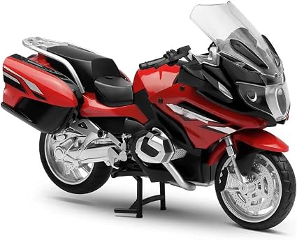 MSZ 1:18 BMW R1250 RT Licensed Diecast Model Bike – Red/Blue Variant