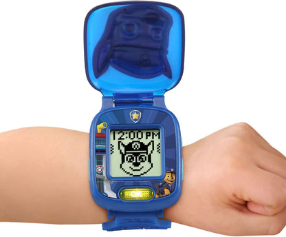 VTech PAW Patrol Learning Pup Watch – Chase | Interactive Educational Watch with 4 Learning Games, Clock, Alarm, Timer & Cuckoo Clock for Kids Age 3-6 Years