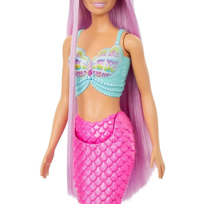 Barbie Mermaid Doll with 7-Inch-Long Pink Fantasy Hair and Colorful Accessories for Styling Play Like Headband and Barrettes - Jaiman Toys