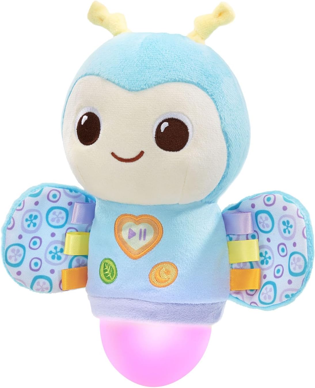 VTech Baby Soothe and Shine Firefly Musical Plush | Soft Comfort Toy with Color-Changing Night Light, Lullabies & Sleep Timer