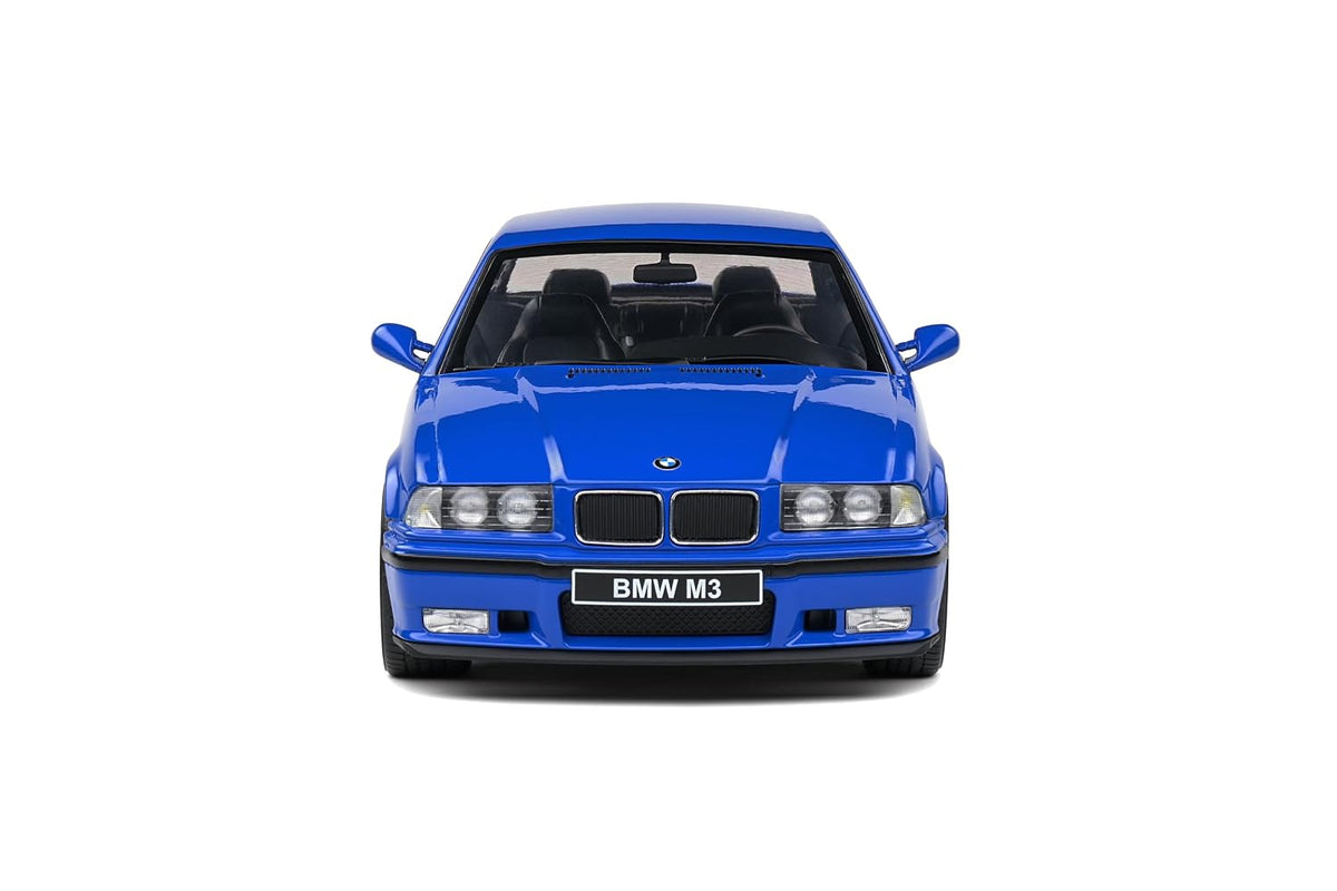 (Damaged Box) Solido 1:18 BMW E36 M3 Coupe Blue Die-Cast Collectible Model Car