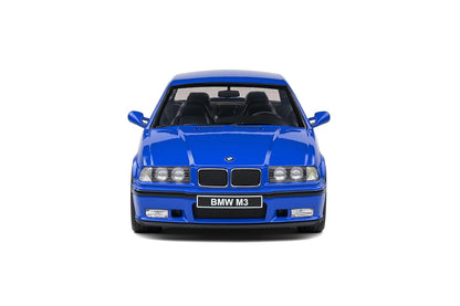 (Damaged Box) Solido 1:18 BMW E36 M3 Coupe Blue Die-Cast Collectible Model Car