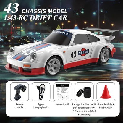 Chassis Model 1:43 RC Drift Race Car 4WD Ready to Go Mini Car Toy With Gyro