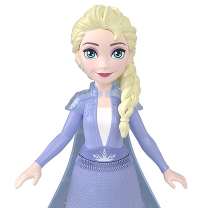 Disney Frozen 2 Elsa Mini Doll | 4-Inch Mattel Disney Princess Collectible with Cape | Movie-Inspired Fashion Doll | Ages 3+