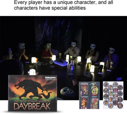 Bezier Games One Night Ultimate Werewolf Daybreak Card Game - Jaiman Toys