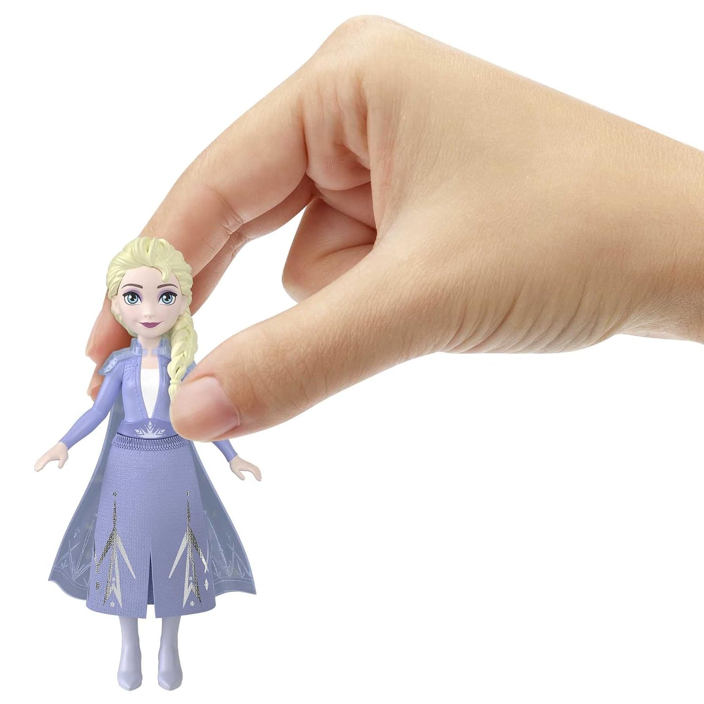 Disney Frozen 2 Elsa Mini Doll | 4-Inch Mattel Disney Princess Collectible with Cape | Movie-Inspired Fashion Doll | Ages 3+