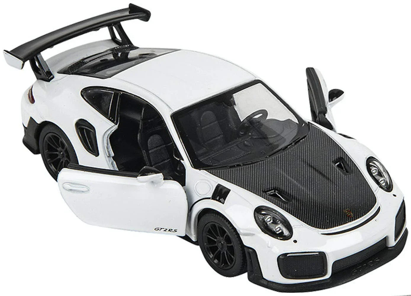 KiNSMART Porsche 911 GT2 RS – 1:36 Scale Die-Cast Model Car – Pullback Toy Car Collectible - White - Jaiman Toys