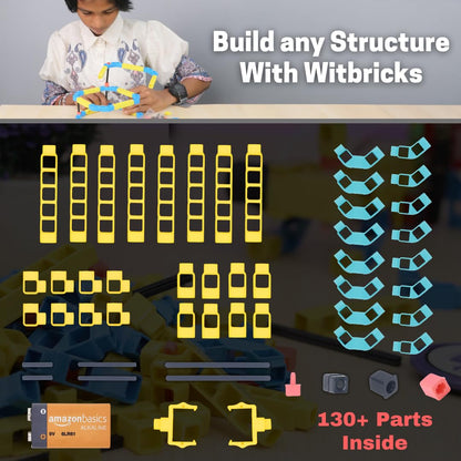 Witblox Magnobots Sensor Kit | 6-in-1 STEM Toy for Kids 8+ | 134 WitBricks & Magnetic Builds