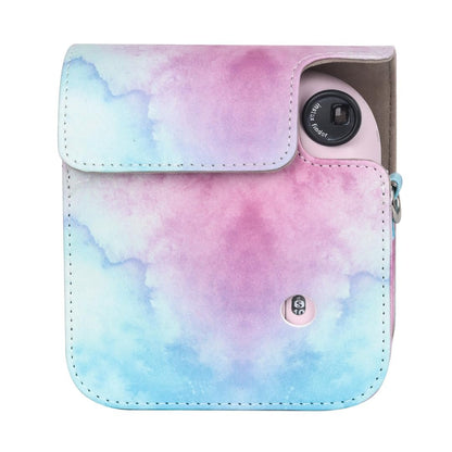 Fujifilms Instax Mini 12 PU Leather Instant Camera Case! Rain Proof &amp; Protective Case with Adjustable Shoulder Strap - PU Leather Soft Cover, Pastel Blue