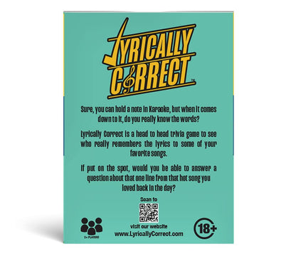 Lyrically Correct 90s R&B Expansion Pack | Music Card Game Expansion for Fans of 90s Rhythm & Blues | Party Game Add-On