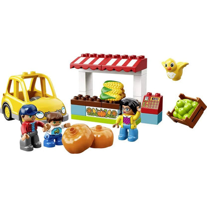 LEGO 10867 Duplo Town Farmers Market (26 Pcs) – Educational Building Blocks Set for Kids 2–5 Years, Multicolor